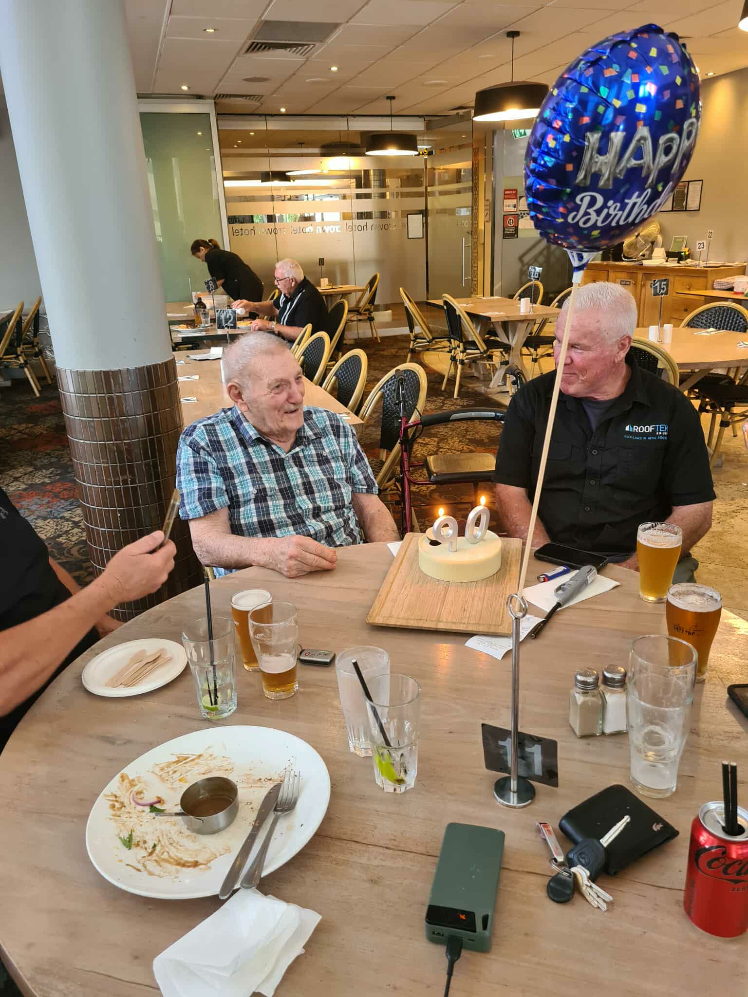 Birthday celebration with companion support