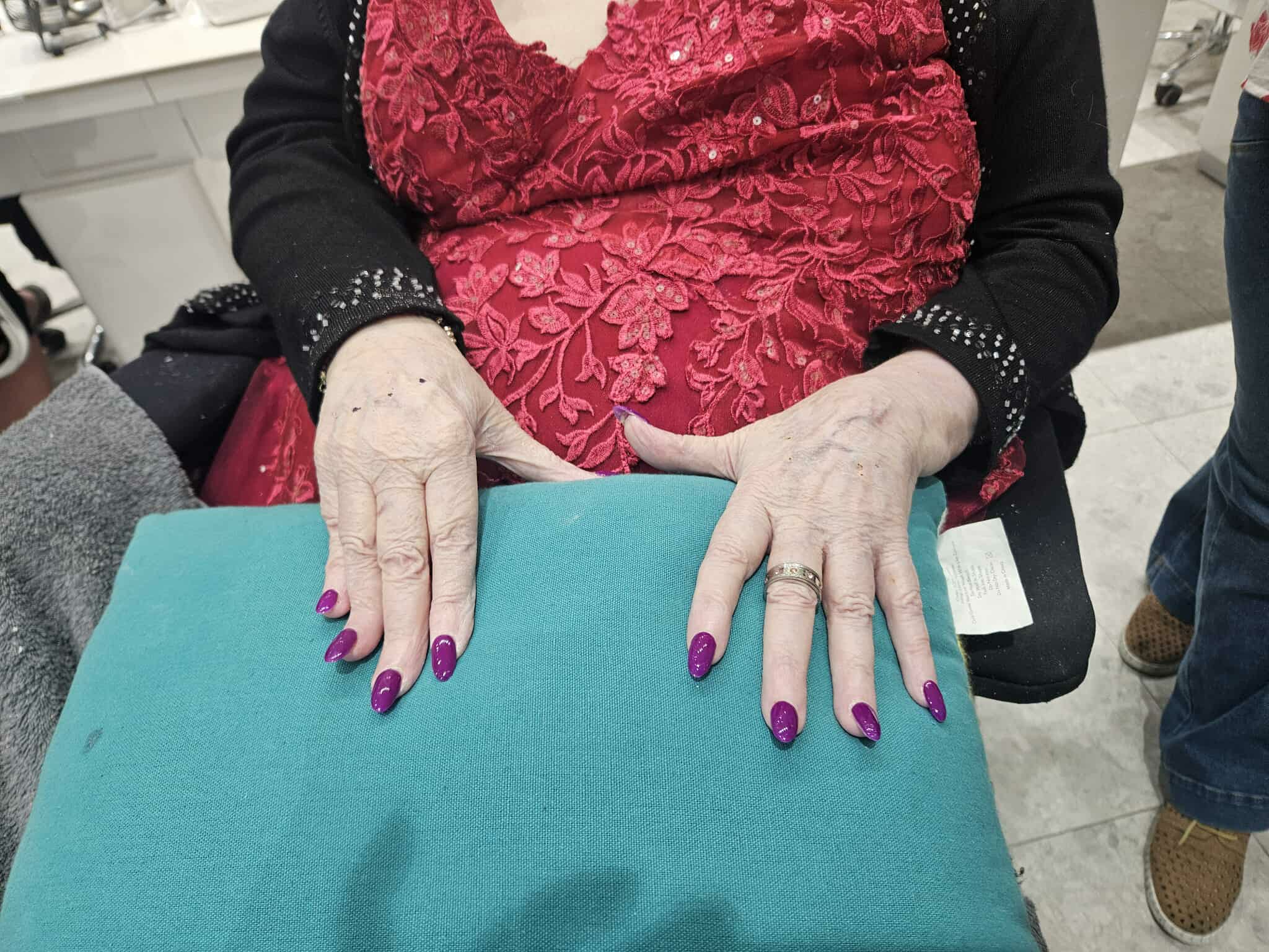 Client after nail appointment